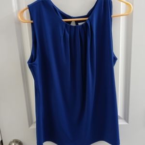 Calvin Klein Blue Sleeveless Blouse Women's Size Medium